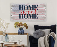 Home Sweet Home Flag - Canvas