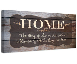 Home The Story Of Who We Are - Canvas