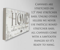 Home Where Our Story Begins - Canvas