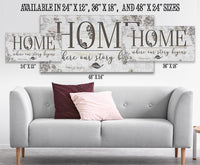 Home Where Our Story Begins - Canvas
