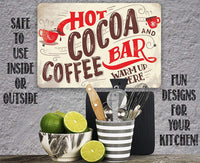 Hot Cocoa and Coffee Bar - Metal Sign