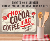 Hot Cocoa and Coffee Bar - Metal Sign