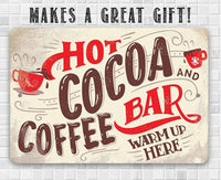 Hot Cocoa and Coffee Bar - Metal Sign