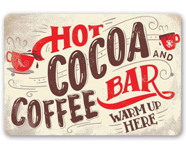Hot Cocoa and Coffee Bar - Metal Sign
