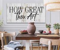 How Great Thou Art - Canvas