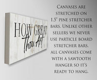 How Great Thou Art - Canvas