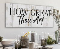 How Great Thou Art - Canvas