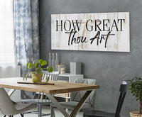 How Great Thou Art - Canvas