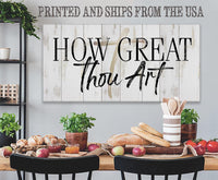 How Great Thou Art - Canvas