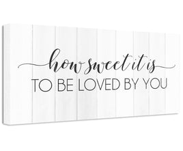 How Sweet It Is To Be Loved By You - Canvas