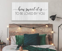 How Sweet It Is To Be Loved By You - Canvas