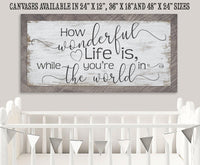 How Wonderful Life Is - Canvas