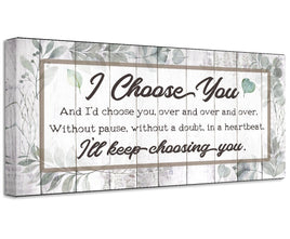 I Choose You - Canvas