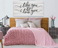 I Like You & I Love You - Canvas