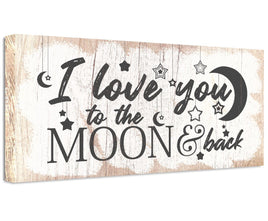 I Love You To The Moon And Back - Canvas