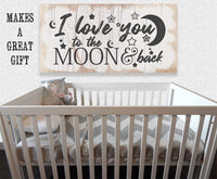 I Love You To The Moon And Back - Canvas