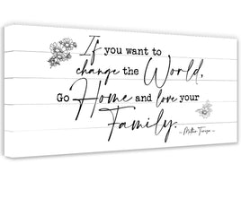 If You Want To Change The World - Canvas