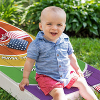 Challenge Circles - Cornhole Board Wrap - Set of 2