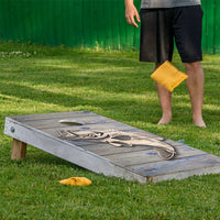 Bass Fish Jump - Cornhole Board Wrap - Set of 2