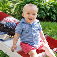 Flying Eagle - Cornhole Board Wrap - Set of 2