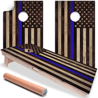 Police Support - Cornhole Board Wrap - Set of 2