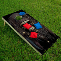 Ghost Pirates Skull - Cornhole Board Wrap - Set of 2