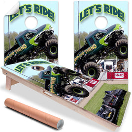 Monster Truck Off-road - Cornhole Board Wrap - Set of 2