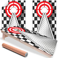 Racing Dreams - Cornhole Board Wrap - Set of 2