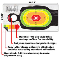 Shooting Target - Cornhole Board Wrap - Set of 2