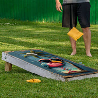 Life's a Beach Flamingo - Cornhole Board Wrap - Set of 2