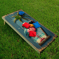 Life's a Beach Flamingo - Cornhole Board Wrap - Set of 2