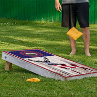 Elk Hunting American Flag - Cornhole Board Wrap - Set of 2