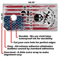 2nd Amendment - Cornhole Board Wrap - Set of 2