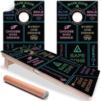 Drinking Game - Cornhole Board Wrap - Set of 2