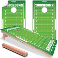 Football Field - Cornhole Board Wrap - Set of 2