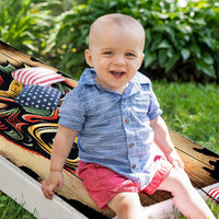 Tropical Tiki Masks - Cornhole Board Wrap - Set of 2