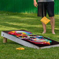 Rainbow Skulls - Cornhole Board Wrap - Set of 2