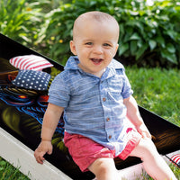 Tropical Tiki Mugs - Cornhole Board Wrap - Set of 2