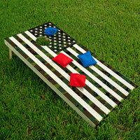 USA American Flag Military Camouflage - Cornhole Board Wrap - Set of 2