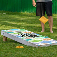 Bite Me Fishing - Cornhole Board Wrap - Set of 2