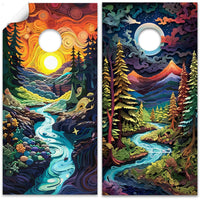 The Land of Dreams - Cornhole Board Wrap - Set of 2