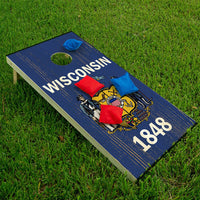 Wisconsin State - Cornhole Board Wrap - Set of 2