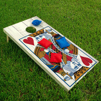 King of Hearts - Cornhole Board Wrap - Set of 2