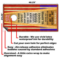 Circus Game - Cornhole Board Wrap - Set of 2