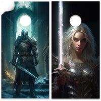 Dragon Warriors - Cornhole Board Wrap - Set of 2