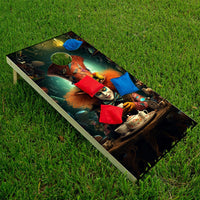 Mad Hatter Cheshire Cat - Cornhole Board Wrap - Set of 2