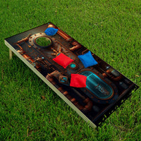 Steampunk - Cornhole Board Wrap - Set of 2