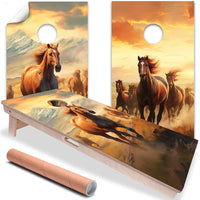 Horses Farm - Cornhole Board Wrap - Set of 2