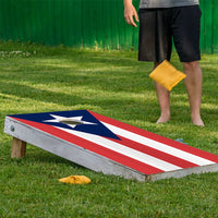 Puerto Rican Flag - Cornhole Board Wrap - Set of 2