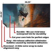 Duck Hunting - Cornhole Board Wrap - Set of 2